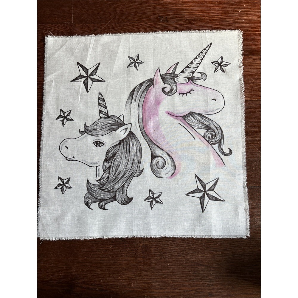 NC, One‎ Of Kind Prison Art, Pen And Pencil On Sheet, Unicorns And Stars